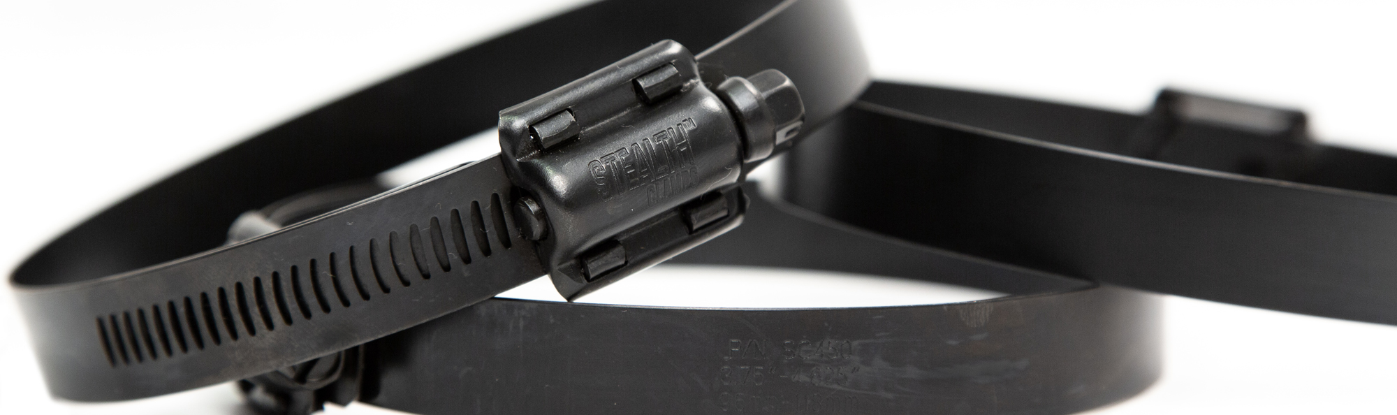 Black Coated Stainless Steel Stealth Clamps